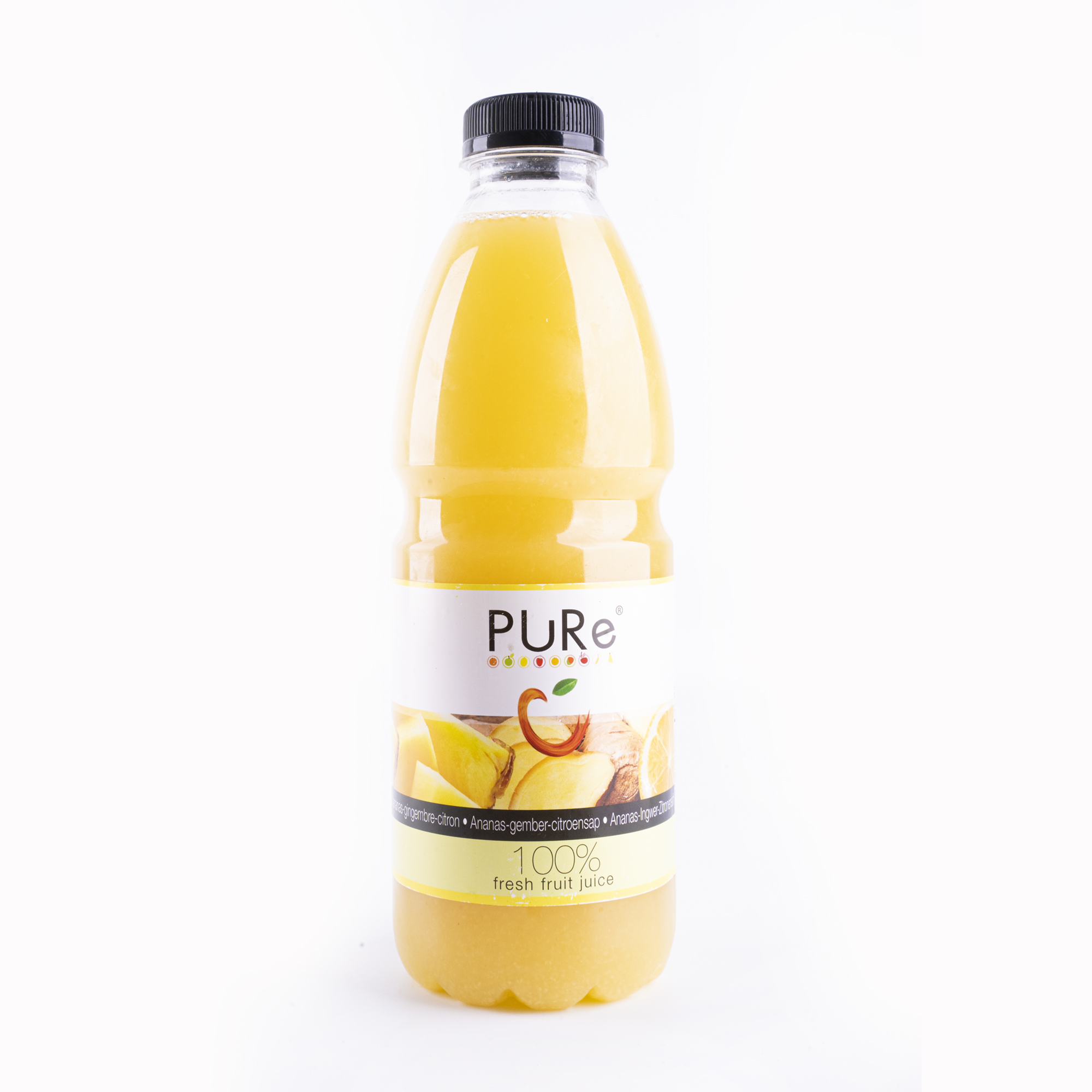 The Juicy Group - Pure - Sap van ananas-gember-citroen - Pure HPP 1L.