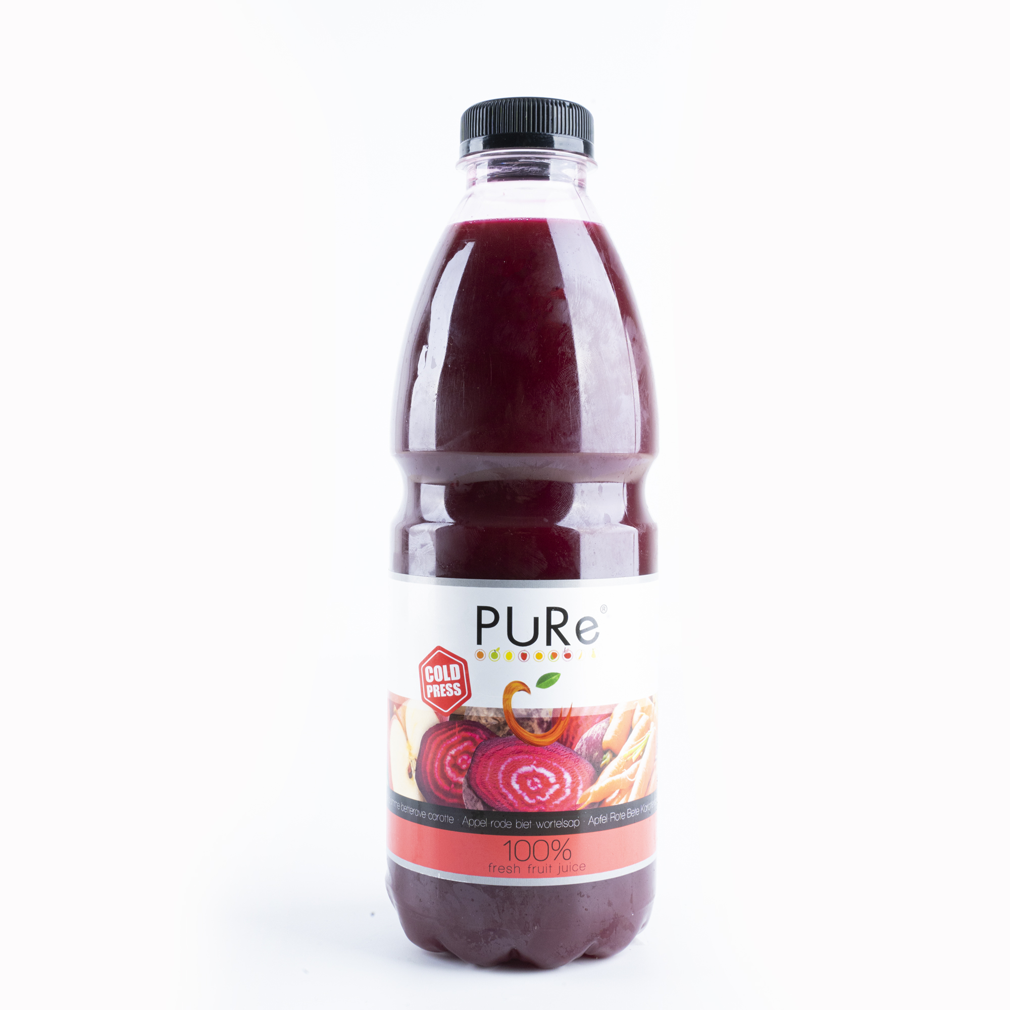 The Juicy Group - Pure - Sap van appel-rodebiet-wortel - Pure HPP 1L.